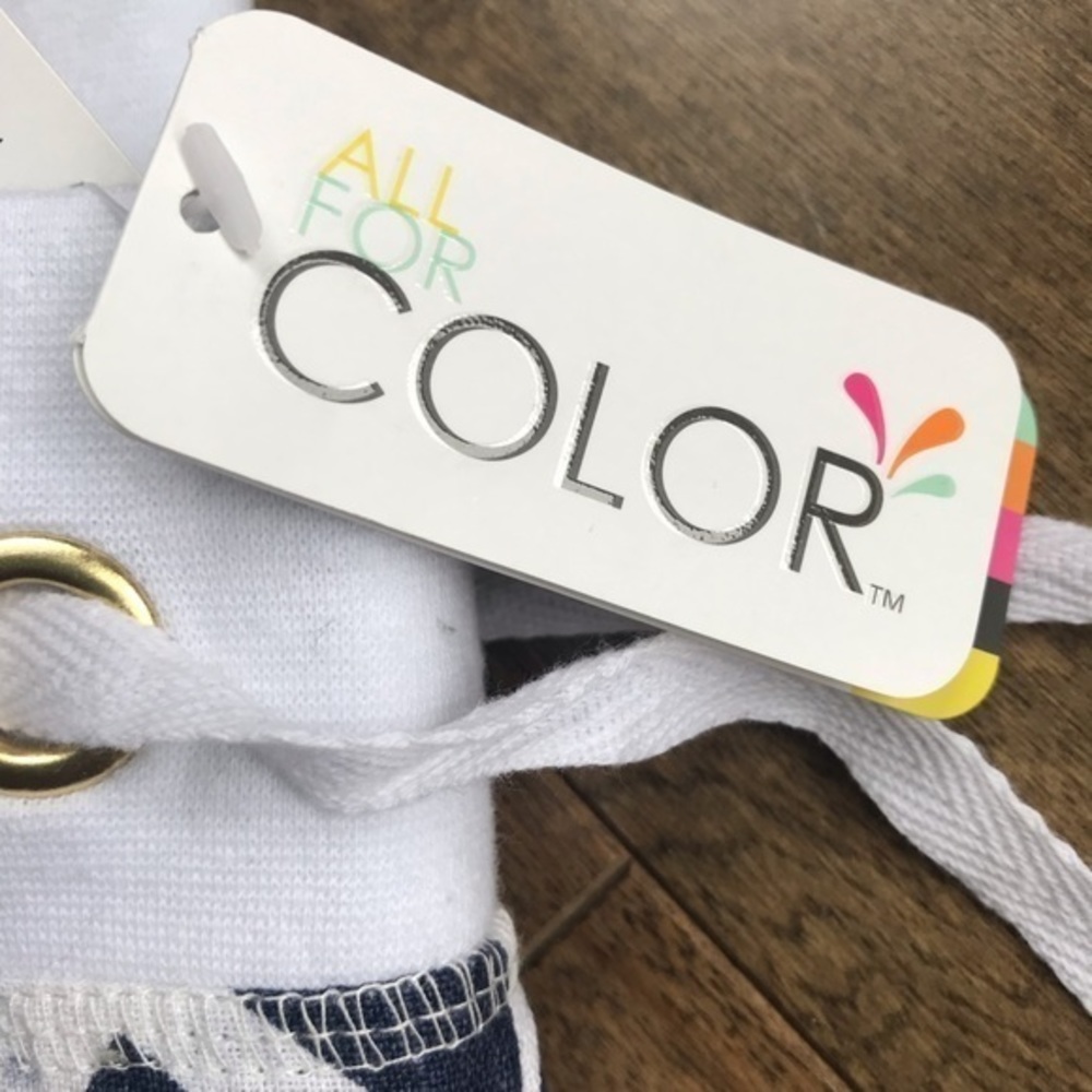 NWT All For Color Nautical Tide Linen Beach Pants M‎ - Picture 3 of 7